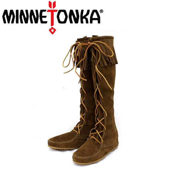即納最大半額 楽天市場 Sale セール 正規取扱店 Minnetonka ミネトンカ Front Lace Hardsole Knee High Boot フロントレースニーハイブーツ 1428 Dustybrown Mt050 Bootsman 楽天市場店 爆売り Lexusoman Com