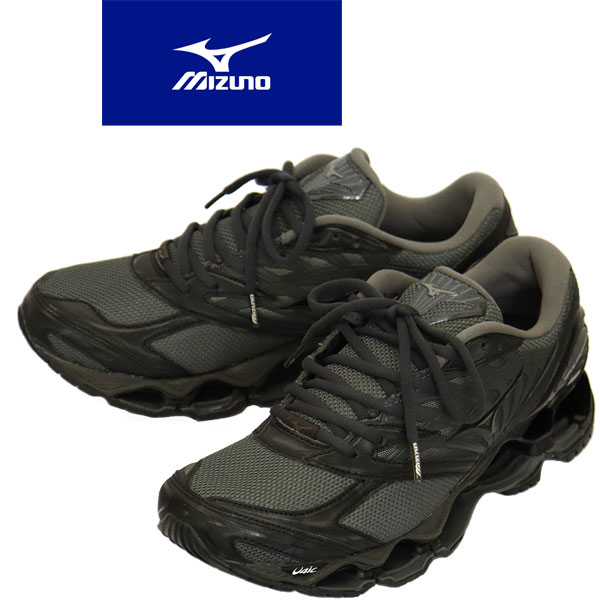 正規取扱店 MIZUNO (ミズノ) D1GA333705 WAVE PROPHECY ウェーブ プロフェシー LS スニーカー グレー X ブラック X ダークグレー MIZ002