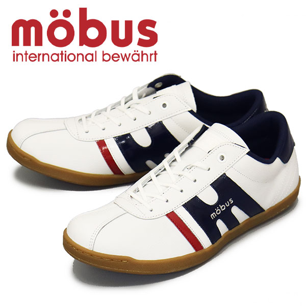 sale セール 正規取扱店 mobus (モーブス) M-2102T-1031 NEW MUNDEN ニューミュンデン レザースニーカー WHT/NAVY MBS006