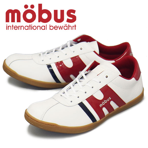 sale セール 正規取扱店 mobus (モーブス) M-2102T-1093 NEW MUNDEN ニューミュンデン レザースニーカー WHT/DK.RED MBS007