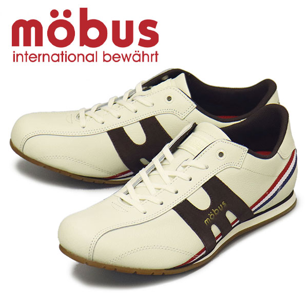 sale セール 正規取扱店 mobus (モーブス) M-2107T-1371 NEW DINKEL ニューディンケル レザースニーカー CREAM/D.BRW MBS010