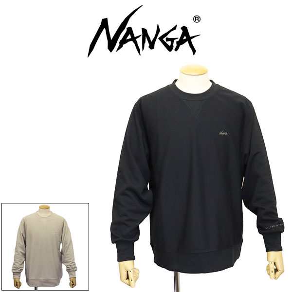 正規取扱店 NANGA (ナンガ) N2530-1K101A DRY MIX TERRY CREW SWEAT ドライミックス テリー クルースウェット 全2色 N052
