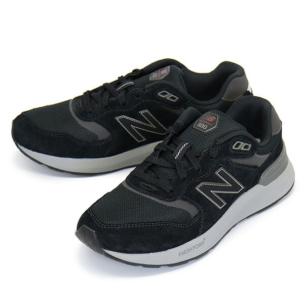 正規取扱店 new balance (ニューバランス) MW880 Fresh Foam Walking 880 v7 スニーカー BLACK NB016|BOOTSMAN 店