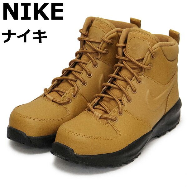 正規取扱店 NIKE (ナイキ) BQ5372 ナイキ マノア レザー レディース スニーカー 700 ウィートxブラックxウィート NK629