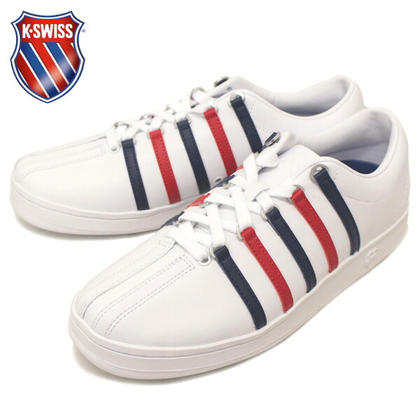 正規取扱店 K-SWISS (ケースイス) CLASSIC 88 (クラシック) スニーカー 2KSU-088 WHITE/BLUE/RED KS003｜BOOTSMAN 店