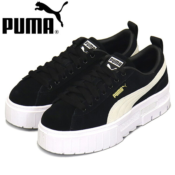 sale セール 正規取扱店 PUMA (プーマ) 380784 メイズ レディース スニーカー 01 プーマブラックxプーマホワイト PM174