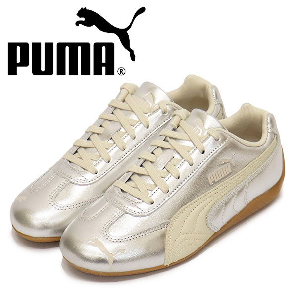 正規取扱店 PUMA (プーマ) 406881 ウィメンズ スピードキャット シルバー スニーカー 02 Alpine Snow-Gum PM250