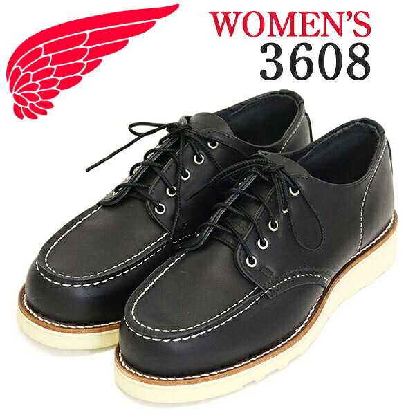 正規取扱店 REDWING (レッドウィング) 3608 Classic Moc Oxford クラシックモックオックスフォード レディース ブラックバウンダリー|BOOTSMAN 店