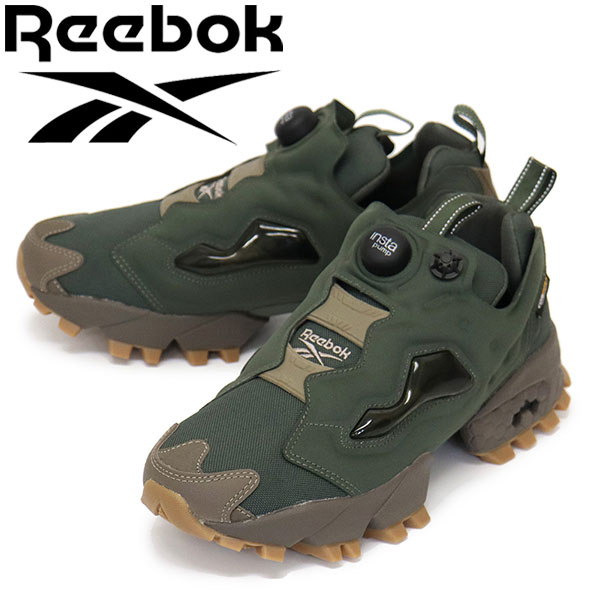 定まり取りまわし店 Reebok (リーボック) 100230814 INSTAPUMP FURY 94 WINTER インスタポンプフューリー 94 冬期 グリットグリーン RB139