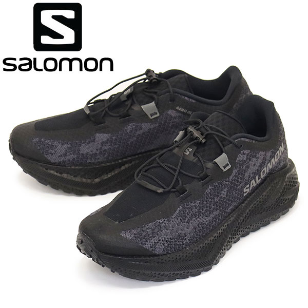 正規取扱店 Salomon (サロモン) L49174400 AERO GLIDE 4 GRVL 男性用ランニングシューズ Black x Asphalt x Black SL103