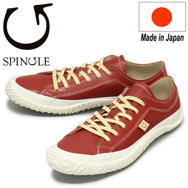 正規取扱店 SPINGLE (スピングル) SP-110 カンガルーレザースニーカー 日本製 10Red SP004