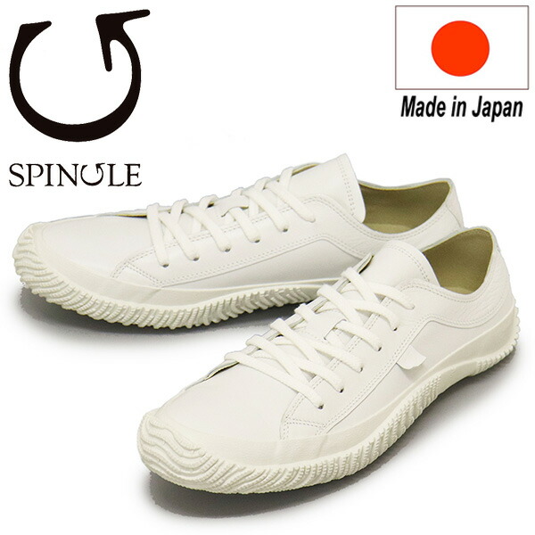 正規取扱店 SPINGLE (スピングル) SP-110 カンガルーレザースニーカー 日本製 61White SP005