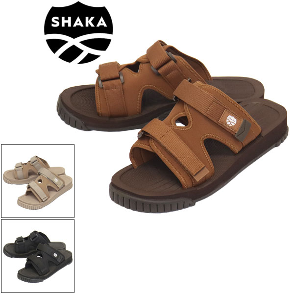 正規取扱店 SHAKA (シャカ) SK-106 CHILL OUT チルアウト スライド サンダル BLACK SK006