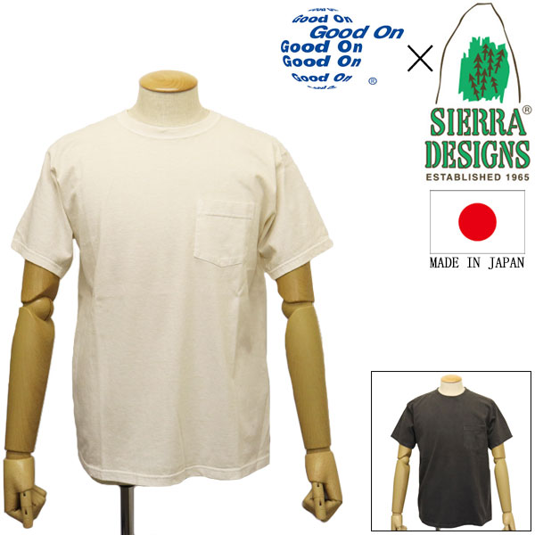 正規取扱店 SIERRA DESIGNS (シエラデザインズ) x Good On コラボ CLASSIC 60/40 1st LOGO POCKET TEE ロゴ ポケット Tシャツ 全2色 SD018