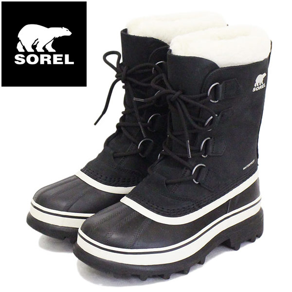置き目取りまわし店 SOREL (ソレル) NL1005 CARIBOU 苛性カリブー レディース スノーブーツ 011 BLACK/STONE SRL035