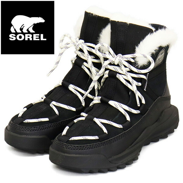 置き目取りまわし店 SOREL (ソレル) WMS NL5050 アウトアンドアバウト リミックス グレイシー お水校正刷り  レディースブーツ 010 BLACK SEA SALT SRL112