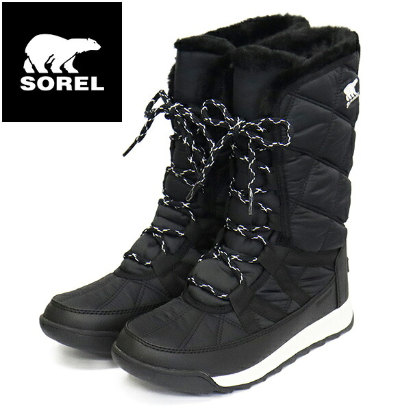 正規取扱店 SOREL (ソレル) WMS NL5163 ウィットニー2プラス トールレース ウォータープルーフ レディースブーツ 010BLACK SRL133｜BOOTSMAN 店