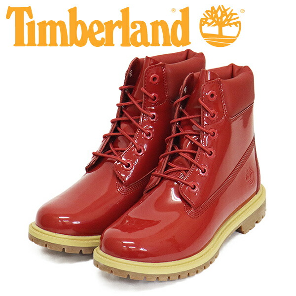 置き目取りまわし店 Timberland (ティンバーランド) A43F8-A5G 6インチ PREM WP BT 6inプレミアムウォータープルーフブーツ レディース Red Patent 結核症623 ブーツ-その他