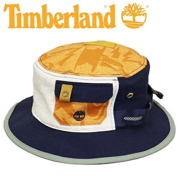 正規取扱店 Timberland (ティンバーランド) A6JCF-E09 MULTI FABRIC BUCKET HAT バケットハット Old Glory Blue TB539