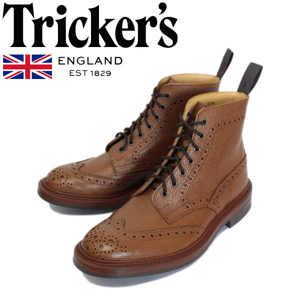 置き目取りまわし店 Tricker\u0027s トリッカーズ 2508M COUNTRY BROGUE(カントリーブローグ) ダイナイトソール シェンナスコッチグレイン TK030