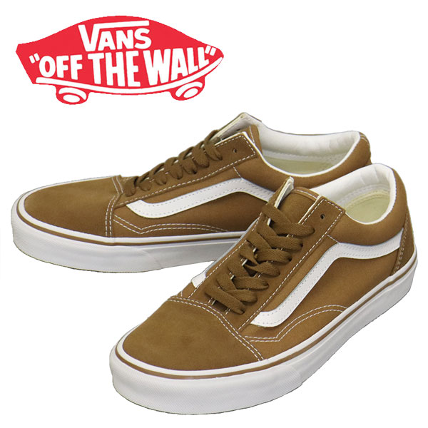 置き目取りまわし店 VANS (ヴァンズ バンズ) VN000CT8BF2 Old Skool 年寄りの学校 スニーカー Suede Brown x True White VN581