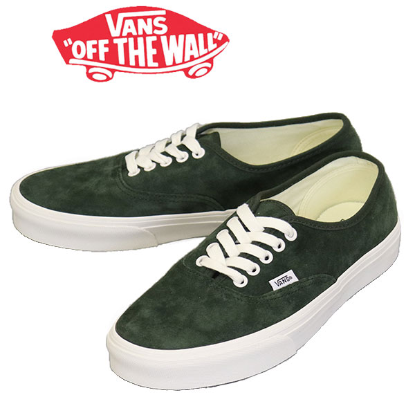 正規取扱店 VANS (ヴァンズ バンズ) VN000D7YEMU Authentic オーセンティック スニーカー Pig Suede Dried Kelp VN621