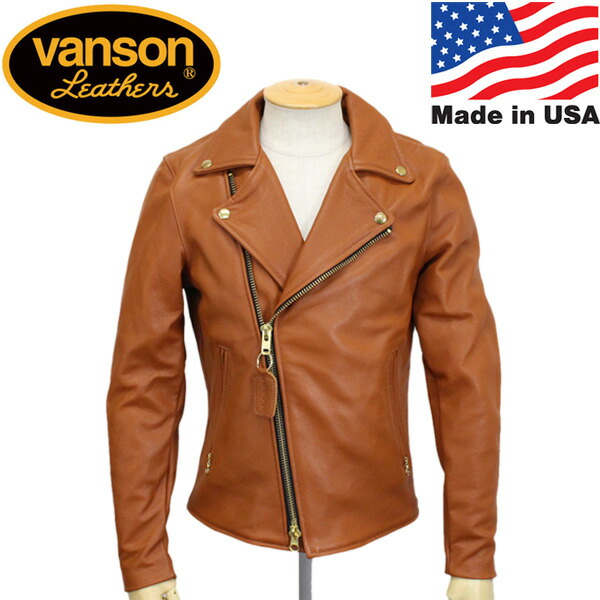 美品！Vanson Leathers C2 ライダース ジャケット 36 別注 バンソン ダブル ライダース ジャケット C2 別注スリムフィット
