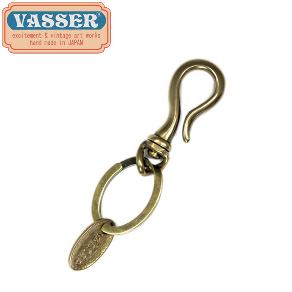 定め事取りまわし店 VASSER（バッサー）Classic Solid Key Chain Brass(クラシックソリッドキーチェーンブラス)