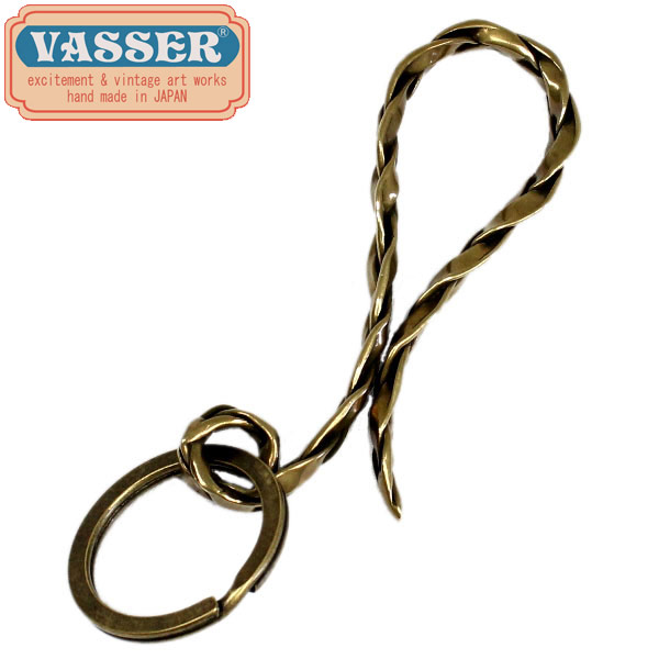 正規取扱店 VASSER(バッサー)Vintage Woven Key Chain Brass(ビンテージウーブンキーチェーンブラス)