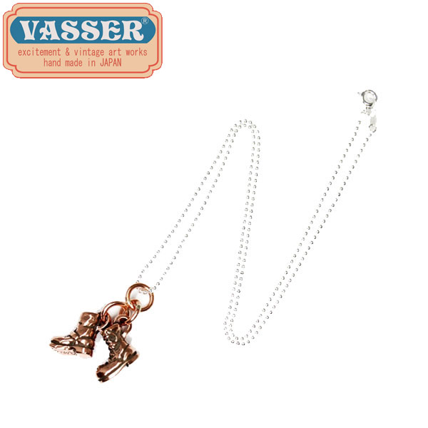 正規取扱店 VASSER（バッサー） Biker Boot Cracker Pendant Copper w/Ball Chain(バイカーブーツクラッカーペンダントコッパー)
