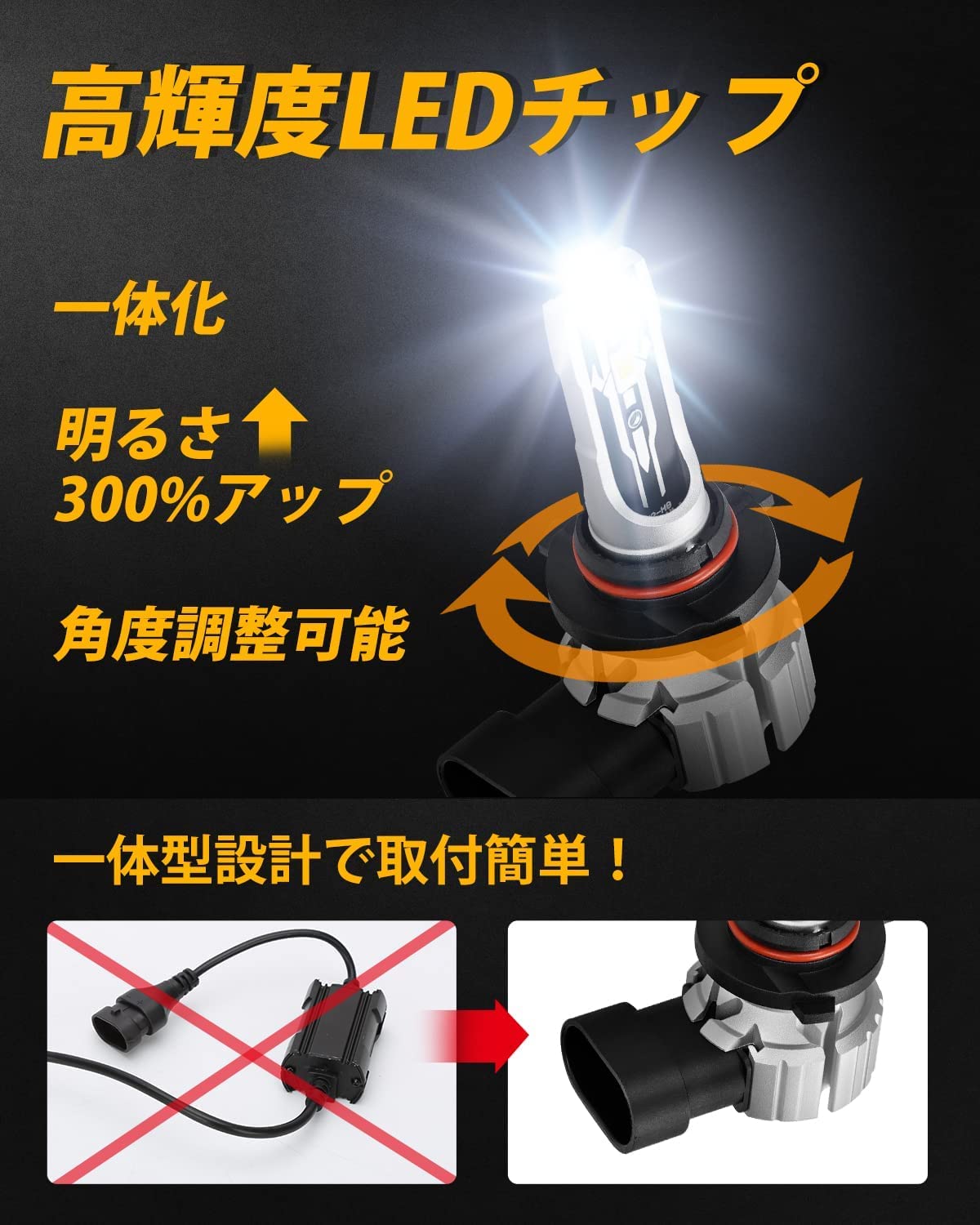 H3 LED フォグランプ 新車検対応 LEDバルブ IP67防水 ファンレス 通販