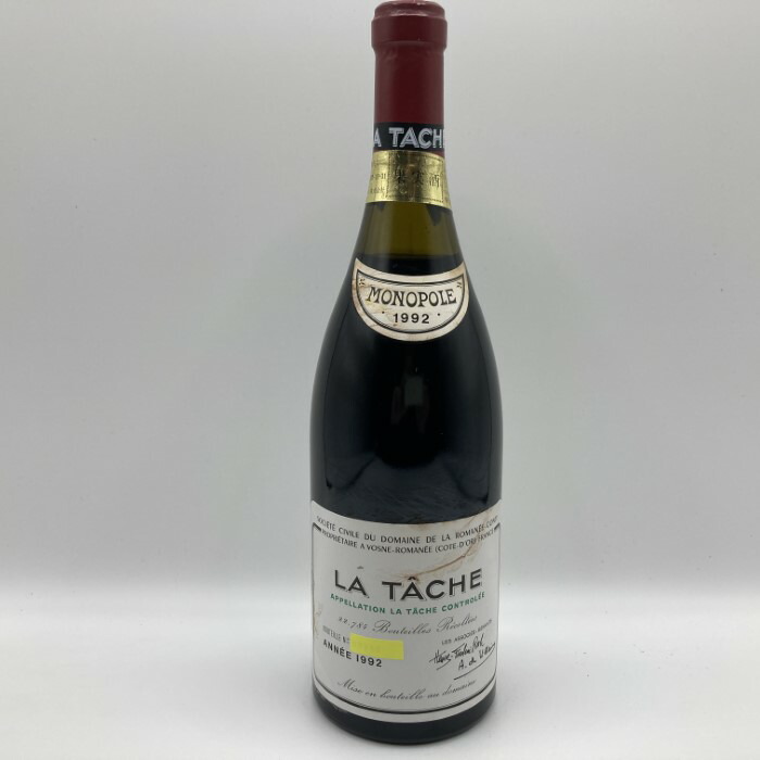 【希少】DRC LA TACHE（ラターシュ）1992 楽天市場】La Tâche Domaine Romanee-Conti 1992 / ラ ターシュ