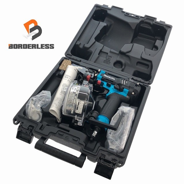 ☆未当て嵌める品☆ makita マキタ 50粍 高圧 大気圏釘打機 AN534HM 青/青色 一巻き釘打機 一巻き釘打ち機 コイルネイラ120175