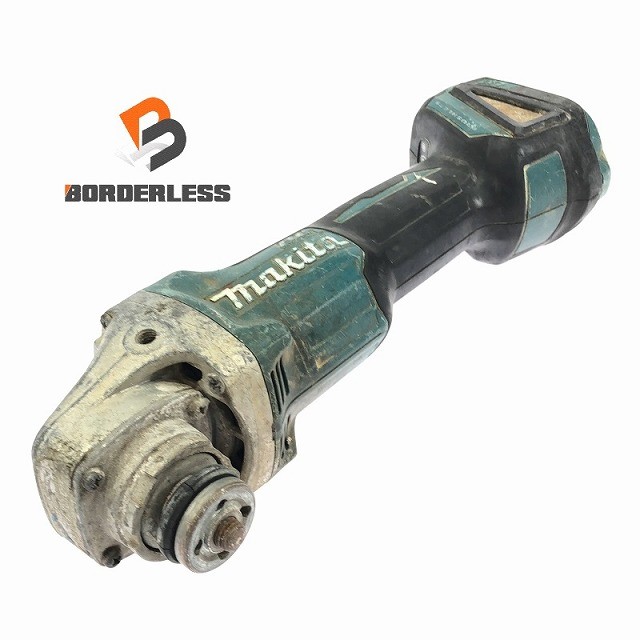 ☆中古品☆ makita マキタ 14.4V 100粍 申し受ける式レコード盤圧砕機 GA403D 青/青色 本体のみ みがき上げる 摩擦 116044116044