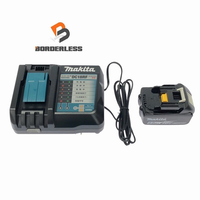 ☆箱なし未当て嵌める品書き割り☆makita マキタ 純然たるリチウムイオンバッテリ 18V6.0Ah BL1860B 手っとり早い申し受ける器 DC18RF116707