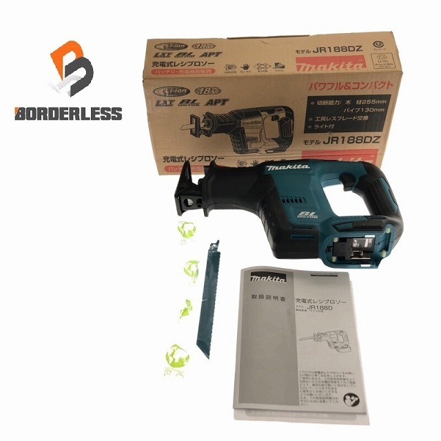 ☆未当て嵌める品☆makita マキタ 18V 申し受ける式レシプロソー JR188DZ 本体のみ コードレス セーバソー セーバーソー 明かり引き切り129258