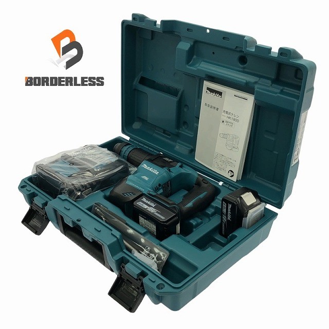 ☆未使用品☆makita マキタ 18V 充電式ケレン HK180DRGX バッテリー2個(18V 6.0Ah) 充電器 ケース付 コードレス 剥離 剥がし123637