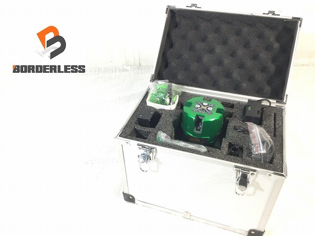 ☆比較的好いたらしい☆STS 緑であることレーザ墨出し器 SRS-440G 受光器(SS-30G) バッテリ1個 申し受ける有線テレビ 入れもの 緑であることレーザ墨出器126071