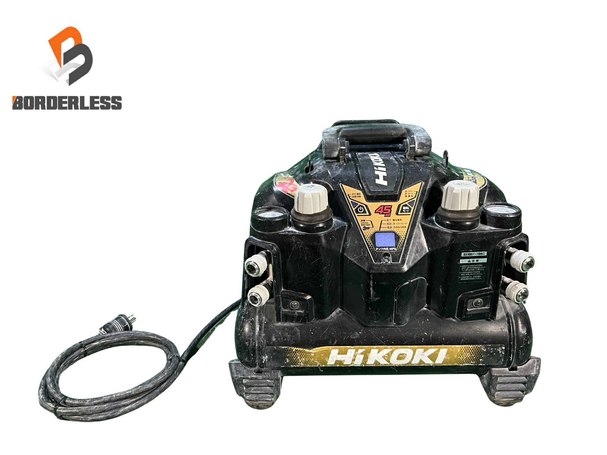 ☆中古品☆ HiKOKI ハイコーキ 100V 50/60サイクル 常圧エアコンプレッサ EC1245H3 電動手道具 大気圏手道具126530