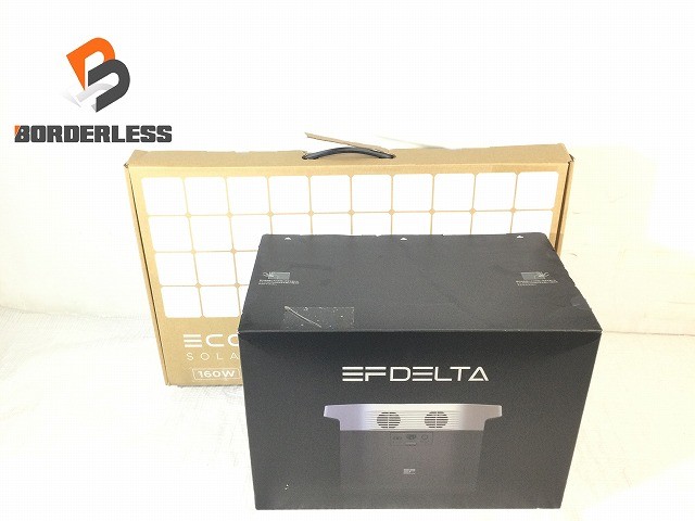 ☆極美品☆ECOFLOW エコ流通 携帯型ワット数 DELTA2 ZMR300-JP EFD330 ソーラーダイアログボックス 160W 付 難民キャンプ アウトドア 不仕合わせ 非常用127223
