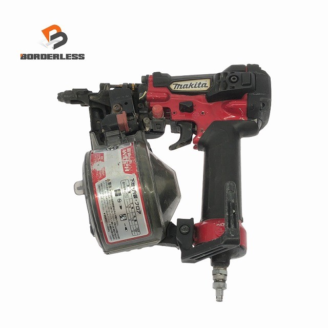 ☆中古品☆makita マキタ 高圧 50粍 大気圏釘打 AN512H 赤/赤いこと 釘打ち機 大気圏物の具 大気圏手道具 室内装飾128281