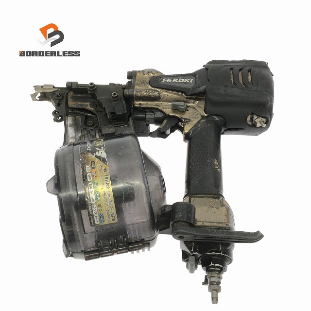 ☆中古品☆HiKOKI ハイコーキ 75粍 高圧一巻き釘打機 NV75HR2 コイルネイラ 大気圏釘打ち機 大気圏物の具 飛騨工御先棒128321
