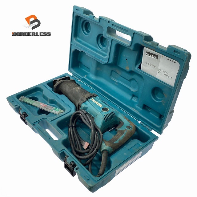 ☆中古品☆makita マキタ 100V レシプロソー JR3051T 入れもの付 吊りひも式 セーバソー セーバーソー 多役立つこと用 切りおとす機 灯し火引き切り128677