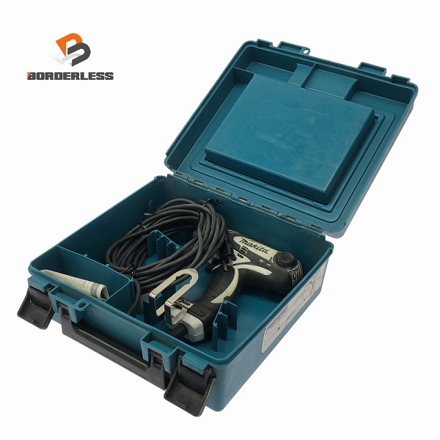 ☆中古品☆makita マキタ 100V 差しひびき１番ウッド 6955SPKW 白/白いこと 容れもの付 吊りひも式129119