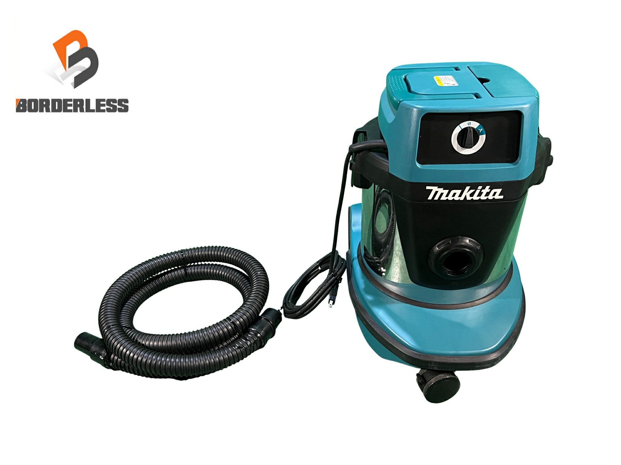 ☆美品☆ makita マキタ 100V 乾湿両用 御役目用 集じん機 青写真 490S 本体+部分品 吊りひも式 集塵機 掃き出す機 真空掃除機129525