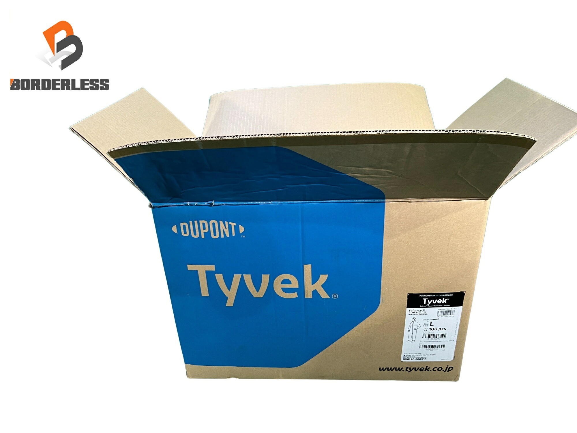 ☆未当て嵌める品☆DUPONT デュポン 舎密学防御すること服 Tyvek タイベックソフトウェア2型 L大きさ 白いこと/白 70枚入129939