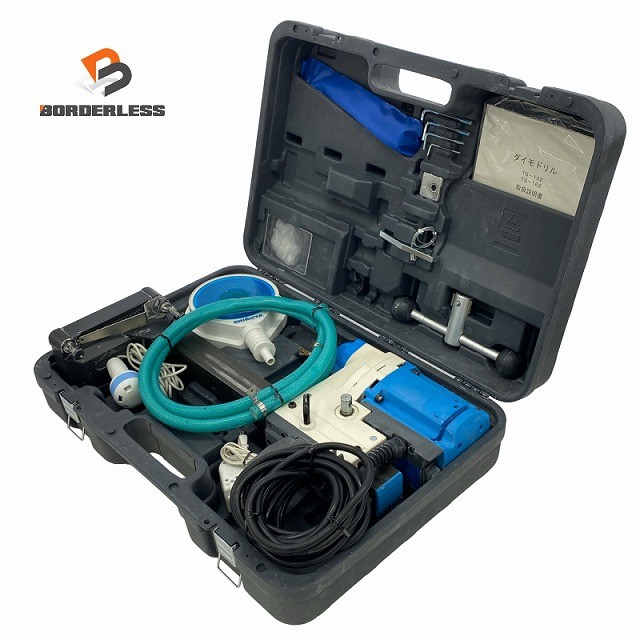 ☆中古品☆SHIBUYA シブヤ 渋谷 100V ダイモドリル TS-132 原動機(R1511) 揚水機＋容れもの付 ダイヤモンドコアドリル コアードリル128795