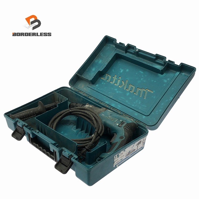 ☆中古品☆makita マキタ 100V 24粍 ハンマドリル HR2460 容れもの付 吊りひも式 金鎚せん孔機 穴あけ 打ち抜く129117