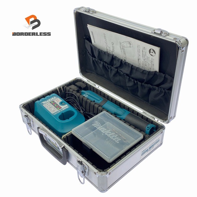 ☆中古品☆makita マキタ 10.8V 申し受ける式ペンインパクトドライバ TD021DS 乾電池2個 申し受ける器 容れもの ビット2本付き添い人129570