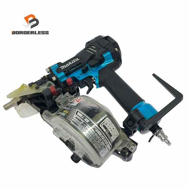 ☆中古品☆ makita マキタ 高圧 50粍 エア湖釘打 AN534H 青/青み 渦巻形釘打機 渦巻形釘打ち機 コイルネイラ エア湖手道具 エア湖手道具129710